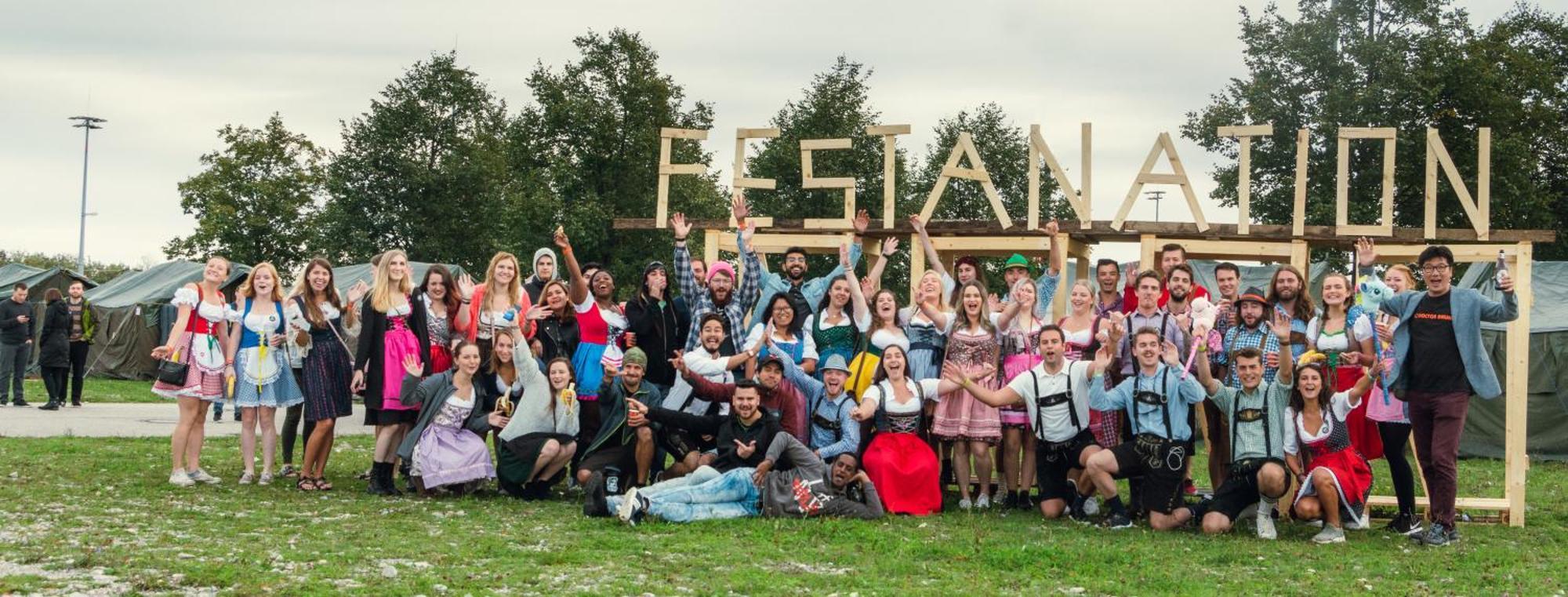 ホテル Festanation Oktoberfest Camp #1 ミュンヘン エクステリア 写真